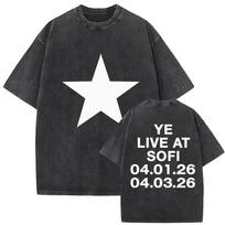 Kanye West Patyčių Vintage Išplėtimas Grafinis Marškinėliai Per dydį Unisex Medvilniniai S black
