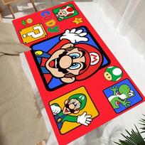 Animacinis S-Super M-Mario Bros Žaidimo Kilimas Plotas Kilimas Svetainei Vaikų Miegamajam Sofai Virtuvei Koridoriui Dekoras Vaikams Neslystantys Kilimėliai 40x120cm