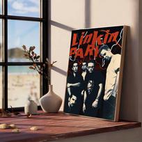 Rock Band L-Linkin Cool P-Park Anime Plakatai Lipnus Baltas Popierius Lipdukas Pasidaryk Pats Kambarys Baras Kavinė Kawaii Kambario Dekoras 42x30cm No Frame