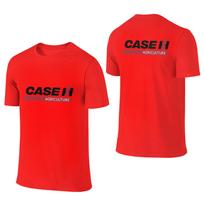 Traktoriaus Case Logotipas Unisex Marškinėliai Dvišaliai Oversized Marškinėliai Unisex Apvali Kaklo Medvilniniai Marškinėliai Trumpos Rankovės Vasaros Vyriški 2XL red