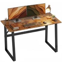 Pramoninis rašomasis stalas 120x60x76 cm Kompiuterio stalas Plieninis pagrindas namų biurui, studijoms Rustiškai rudas 120 x 60 x 76 cm
