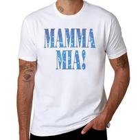Mamma mia disco TShirt Casual Daily Wear Short Sleeve Top S gray