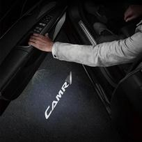 2 vnt. automobilio durų ženklų žibintai, pasitikimo projekcinė lempa ant durų, skirti Toyota Camry 40 50 55 70 V40 V50 V55 V70 XV40 XV50 XV55 XV70 RB4 gray
