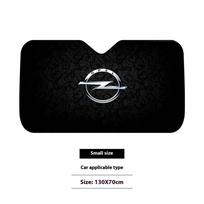 OPEL LOGO Automobilio saulės skydeliai Užuolaidos 130x70cm Automobilio saulės skydelis Priekinio stiklo uždangalas UV apsauga Automobilio skydelio priedai Automobiliams Sx0 130x70cm black