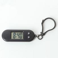 Nešiojamas elektroninis laikrodis-pakabukas, mini kišeninis elektroninis ovalus pakabinamas laikrodis, skaitmeninis stalo laikrodis su laiko ir datos rodymu, skirtas studentui A8 black