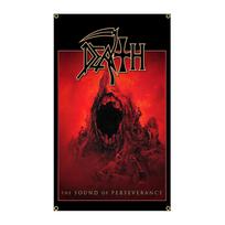 FLAGoal 3X5FT Tamsaus Metalo D-Deaths Juostos Vėliava Madinga Gerbėjų Vėliava Albumo Vėliava Muzikos Mylėtojams Ir Kolekcionieriams 60 x 90cm red