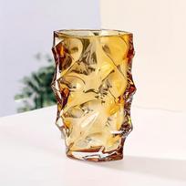 1 vnt stiklinės vazos ornamentas Vintage Premium Sense gėlių vaza Džiovintų gėlių dekoras Gėlių vaza pavasario vasaros namų dekoras