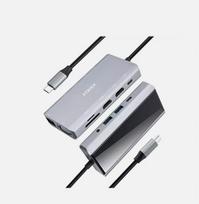 Eokex 11-in-1 Usb-c Hub: 4k Hdmi, Vga, Sd, Lan, Pd