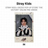 Stray Kids x SKZOO POP-UP STORE 'THE VICTORY' ONLINE PRE-ORDER Official Photocard I.N gray