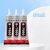 B-7000 Needle Tip Transparent Glue for Phone, Screen Repair, & DIY Jewelry - Strong, Soft Tube Adhesive Standard Model