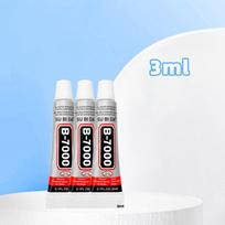 B-7000 Needle Tip Transparent Glue for Phone, Screen Repair, & DIY Jewelry - Strong, Soft Tube Adhesive Standard Model white