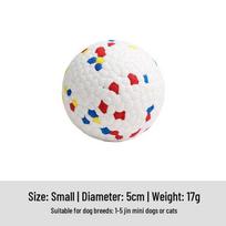 Dog Toy: High-Elastic, Bite-Resistant, Lightweight Popcorn Ball for Self-Entertainment and Decompression white