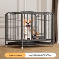 Large Indoor Dog Cage for Medium Breeds with Toilet Separation - Ideal for Golden Retrievers and Labradors