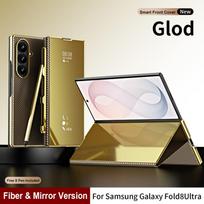 Fold 8 Ultra Case With Smart Mirror Screen Cover Flip Leather Shell Shockproof Magnetic PC Back Galaxy Z Samsung Galaxy Z Fold7