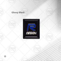 R Design Logotipo Automobilio Interjero Vairo Lipdukas Centrinės Konsolės Dekoravimo Ženklelis Volvo XC60 XC40 V70 V40 V60 S80 S60 XC90 black