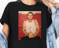 NSYNC Justin Timberlake Black Unisex T-Shirt Full size Gift Xmas XXXL brown