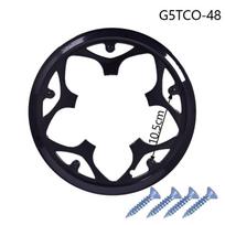 Dviračio alkūninio komplekto crank Guard Protector Dviračio grandinės rato žiedo dangtelio priedai G5TCO-48 black