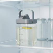 Refrigerator Water Dispenser with Spigot Large Capacity Fridge Drink FoodGrade 2300ML gray
