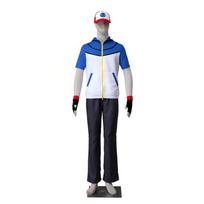 Pokemono Ešo Kečumo Cosplay Kostiumas Vaikams Ir Suaugusiems Puikiai Tinka Helovinui Ir Cosplay Šventėms Adult,XXL white
