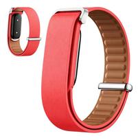 Google Fitbit Air dirželis Odiniai laikrodžio dirželiai Reguliuojamas Patogus Pakeičiamas Apyrankė Išmaniajam laikrodžiui raudona