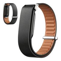 Google Fitbit Air dirželis Odiniai laikrodžio dirželiai Reguliuojamas Patogus Pakeičiamas Apyrankė Išmaniajam laikrodžiui juoda