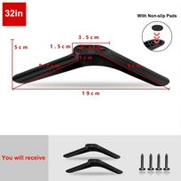 Universalus televizoriaus stovas kojelės su neslystančiais padukais Televizoriaus stalo kojelė Miegamasis 32" with nonslip pad