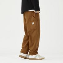 Tide markės vyriški kalnų funkciniai kombinezonai rudens kelnės laisvos tiesios kasdienės kelnės Amerikietiško retro stiliaus medkirčio kelnės 2XL brown
