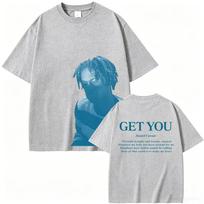 Daniel Caesar Get You Marškinėliai Vyrams Moterims Hip Hop Mada Pop Muzika Grafinis Marškinėlis Unisex Vintažinis Skalbtas Medvilnės Trumpomis Rankovėmis Per didelis Y2K Retro Streetwear XXXL white