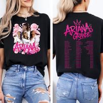 Ariana Grande Concert Shirt, Eternal Sunshine Tour Dates 2026 Reprint T-Shirt L white