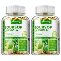Xemenry - 1000mg Soursop Dietary Supplement - Digestive and Respiratory Health 120*2
