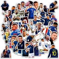 50Mbappé futbolo žvaigždės lipdukų - Vandeniui atsparūs ir dekoratyvūs lagaminams, dienoraščiams, vandens puodeliams 5 brown