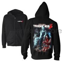 Terrifier 3 Horror Movie Merch Zip Up Jacket Hoodie Long Sleeve Streetwear Women Men Hooded Sweatshirts Clothes 6XL black