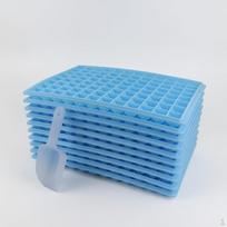 Komercinė didelė 126 skyrelių ledukų padėkliukų forma pieno arbatos parduotuvėms ir barams, didelės talpos laikymui White 10-Pack 96-Grid white