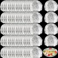 50/600pcs Disposable Food Cover Dust Food Grade Fresh Lids Elastic Plastic Wrap Shower Cap Fruit Food Cover Fresh Keeping Bag 300pcs gray