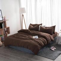 4vnt patalynės komplekto paklodės komplektas megztas tekstilės medvilninis patogus antklodės užvalkalo komplektas antklodės užvalkalas Twin 3Pcs black