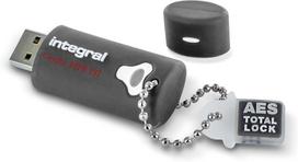USB laikmena Integral 8gb Crypto-197 256-bit 3.0 Usb atmintinė užšifruota - Usb atmintinė apsaugota slaptažodžiu - Fips 197 sertifikuota, tvirta, dvigubo sluoksnio, vandeniui atspari Xts-aes konstrukcija
