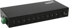 Ex-12277hms 10 prievadų usb 3.2 gen 2 metalinis šakotuvas su 10x c prievadais