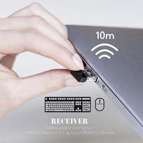 Allomn belaidžio bluetooth imtuvo adapteris, 2 vnt. usb į usb adapteris 2.4ghz itin stabilus belaidis nano imtuvo dongle, skirtas belaidei klaviatūrai k230 k330 k350 k360 k520 6 kanalų 6mm