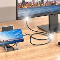 Kabelis adapteris usb-c type c į hdmi 4k 30hz 200cm tv