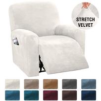 Tamprios recliner sofos užvalkalas, minkštas aksomas, Lazy Boy fotelio užvalkalai, elastiniai neslystantys visapusiški sofos užvalkalai svetainei 4 PCS