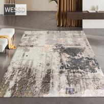 Modernus pilkas abstraktus kilimas svetainei ir koridoriui 160x200cm 1pcs