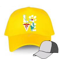 Vyriška vasarinė beisbolo kepuraitė juoda Reguliuojama Kepurės Meilė Veterinarijai Mielos raidės Dovana Unisex Moteriška klasikinė kepurė hip-hop kepurės Adjustable yellow