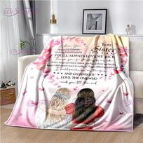 Geriausia draugė, moteris, antklodė, mergina, sesuo, antklodė BFF dovanos geriausios draugės gimtadienio dovanos jubiliejaus Kalėdų padėkos proga 100cm x 150cm