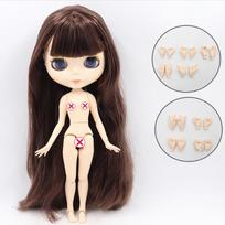 ICY DBS Blyth Doll White Skin Skin Jungtinis 1/6 BJD Speciali kaina OB24 žaislo dovana 30cm height doll black