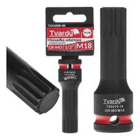 Tvardy triecienmuciņa 1/2 collu M18 T00218-18, SPLINE tips, augstas kvalitātes CR-MO tērauds, montāžas muciņa