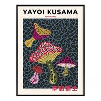 Abstraktus japonų minimalistinis plakatas, Yayoi Kusama drobės paveikslai, meno spaudinys, sienų dailė, paveikslas svetainei, namų dekoras 50x80cm No Framed