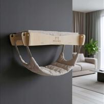 Katės sieninė lentyna su hamaku WALLSLEEP STYLE, įvairių spalvų