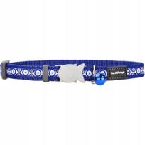 Kačių antkaklis Red Dingo Evil Eye Navy, 12 mm