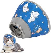 Katinų apykaklė ELIZABETHAN, mėlyna, minkšta, reguliuojama, M dydis