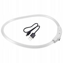 Šviečiantis USB augintinio antkaklis, plastikinis, tvirtas